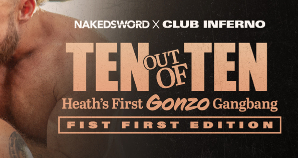 Heath Halo Takes 1st Fisting in NakedSword/Club Inferno Collab